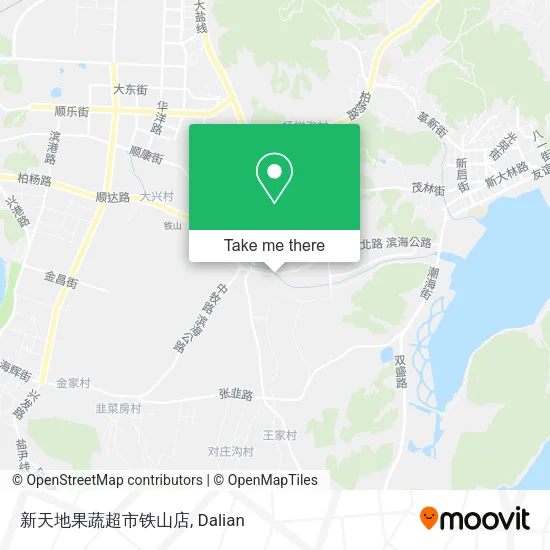 新天地果蔬超市铁山店 map
