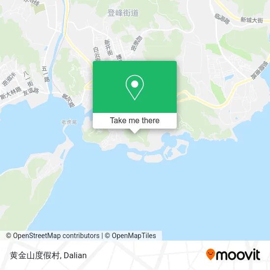 黄金山度假村 map