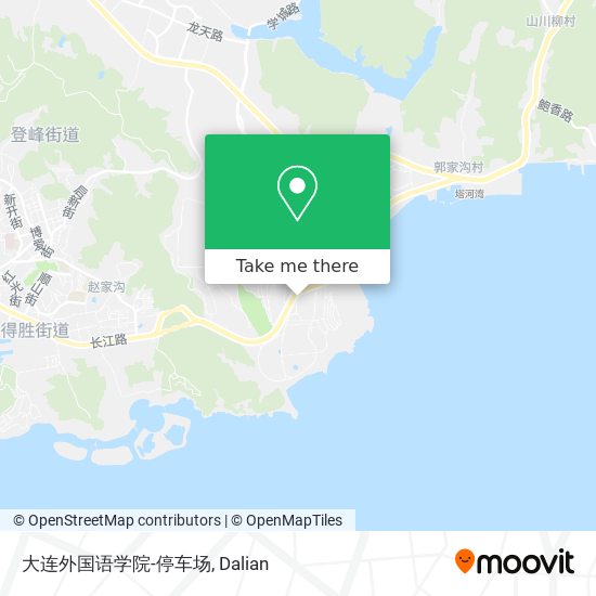 大连外国语学院-停车场 map