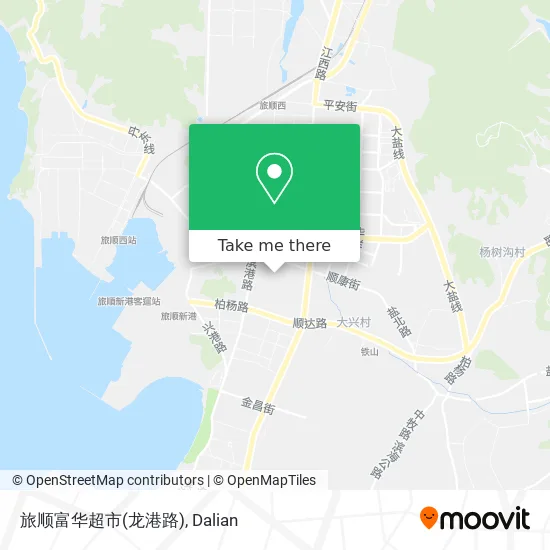 旅顺富华超市(龙港路) map