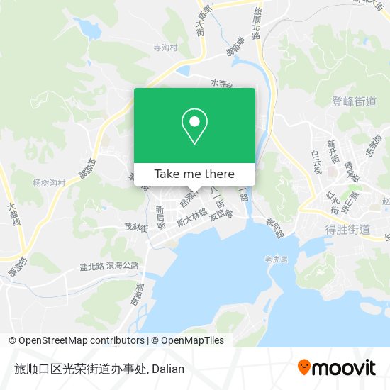 旅顺口区光荣街道办事处 map
