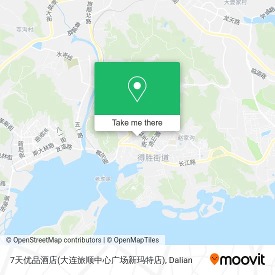 7天优品酒店(大连旅顺中心广场新玛特店) map