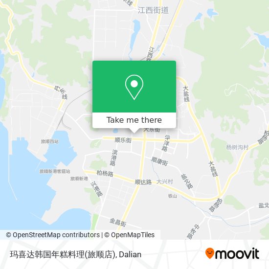玛喜达韩国年糕料理(旅顺店) map