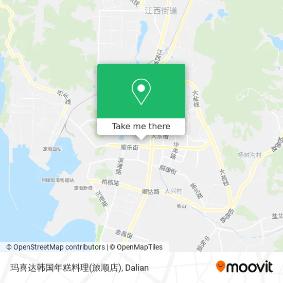 玛喜达韩国年糕料理(旅顺店) map