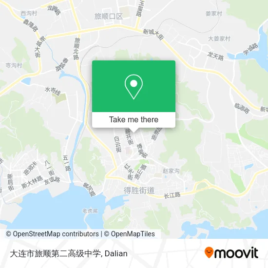 大连市旅顺第二高级中学 map