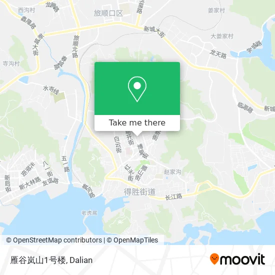 雁谷岚山1号楼 map