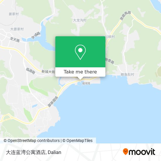 大连蓝湾公寓酒店 map