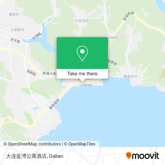 大连蓝湾公寓酒店 map