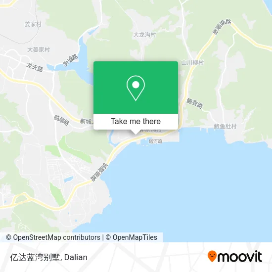亿达蓝湾别墅 map