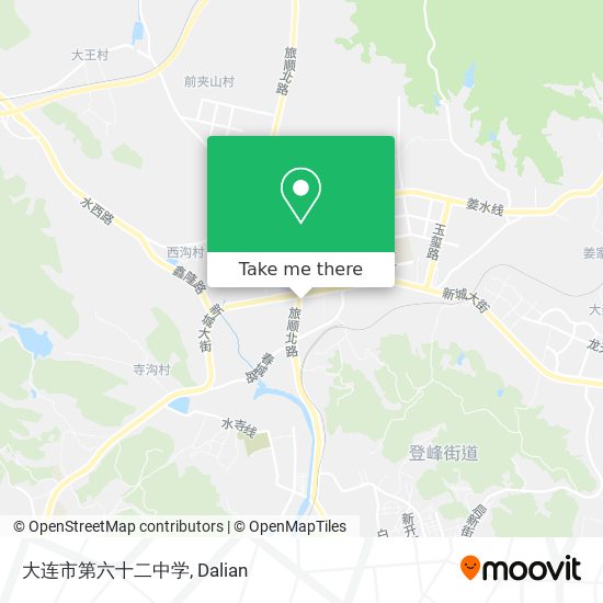 大连市第六十二中学 map