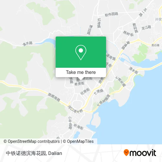 中铁诺德滨海花园 map