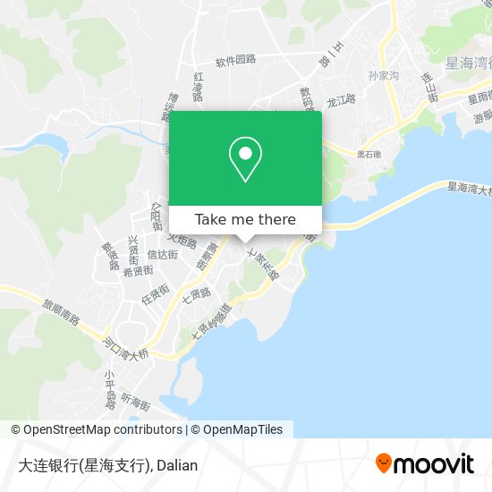 大连银行(星海支行) map