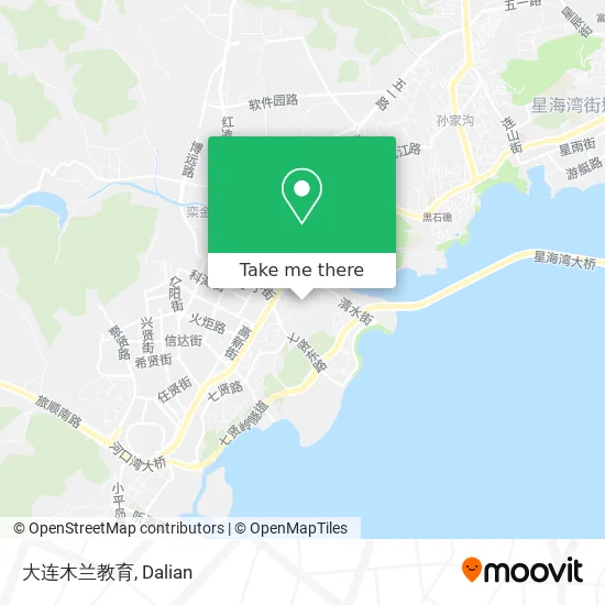 大连木兰教育 map