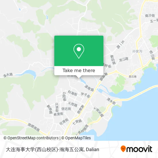 大连海事大学(西山校区)-瀚海五公寓 map