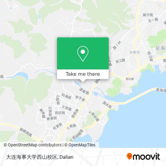 大连海事大学西山校区 map