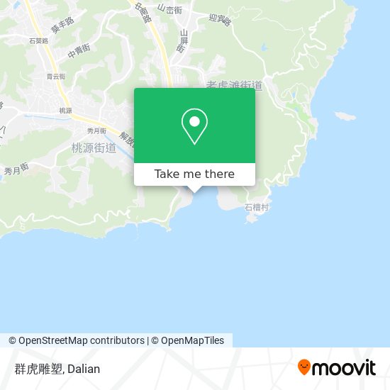 群虎雕塑 map
