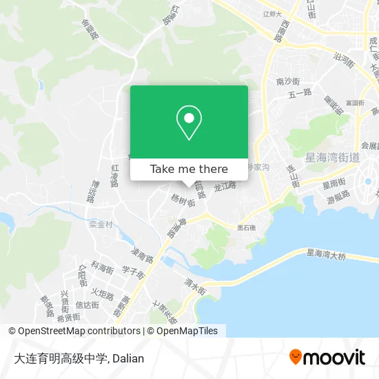 大连育明高级中学 map