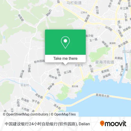 中国建设银行24小时自助银行(软件园路) map