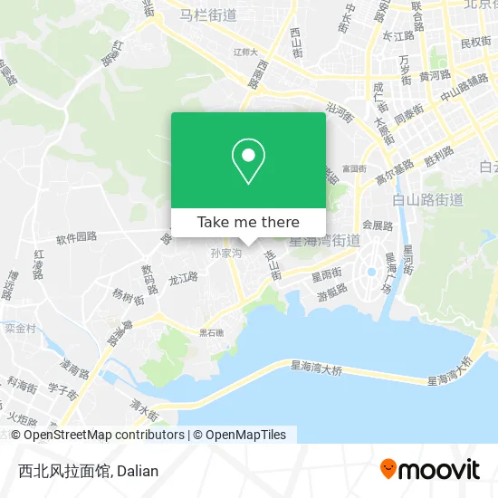 西北风拉面馆 map