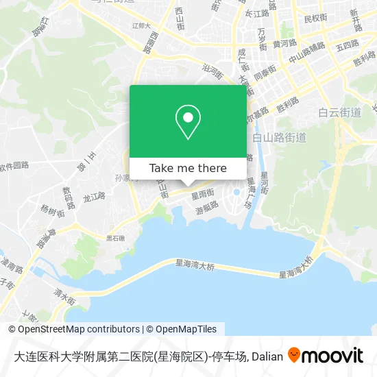 大连医科大学附属第二医院(星海院区)-停车场 map