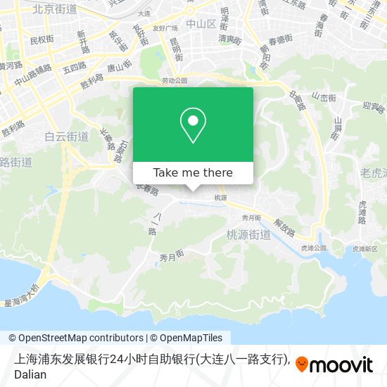 上海浦东发展银行24小时自助银行(大连八一路支行) map