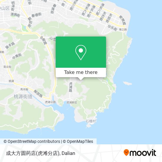 成大方圆药店(虎滩分店) map