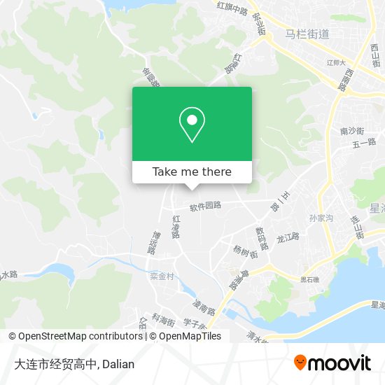 大连市经贸高中 map