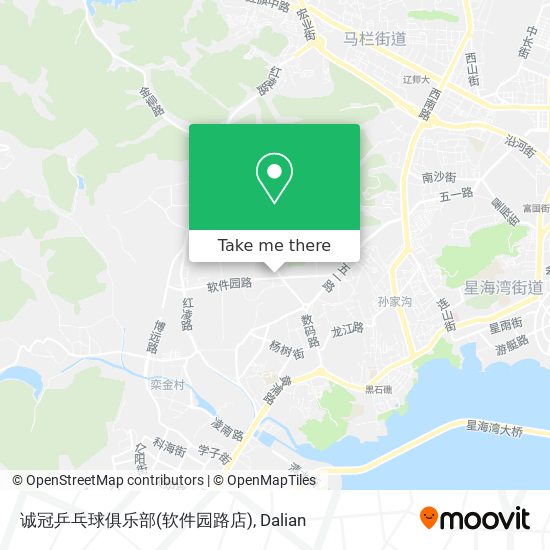 诚冠乒乓球俱乐部(软件园路店) map