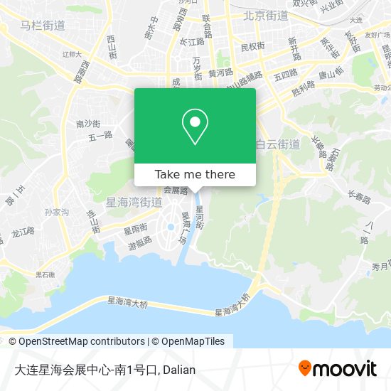 大连星海会展中心-南1号口 map