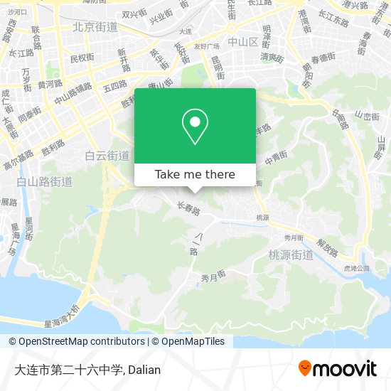 大连市第二十六中学 map