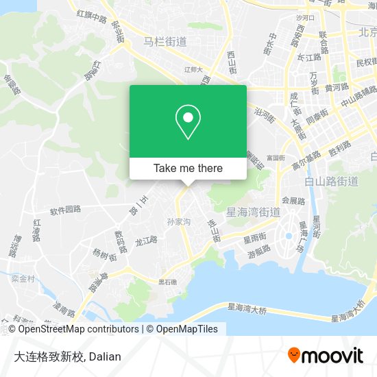 大连格致新校 map