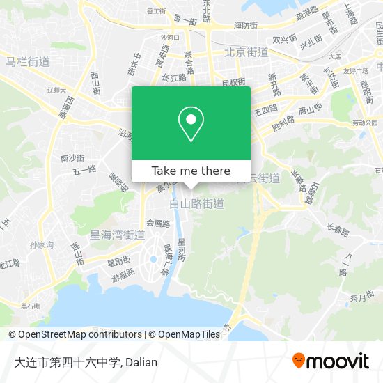 大连市第四十六中学 map