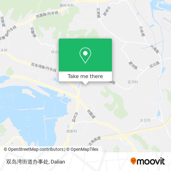 双岛湾街道办事处 map