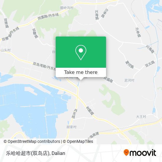 乐哈哈超市(双岛店) map