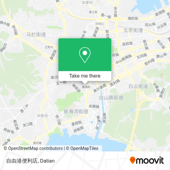 自由港便利店 map
