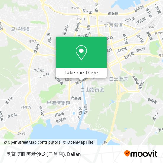 奥普博唯美发沙龙(二号店) map