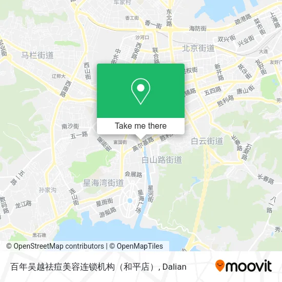 百年吴越祛痘美容连锁机构（和平店） map