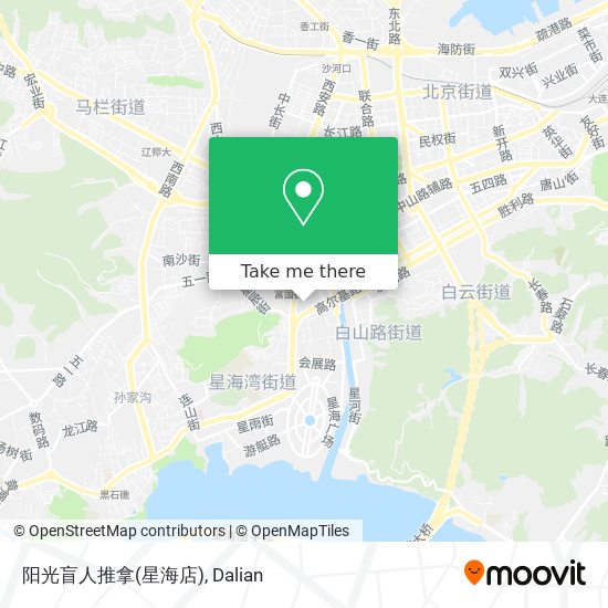 阳光盲人推拿(星海店) map