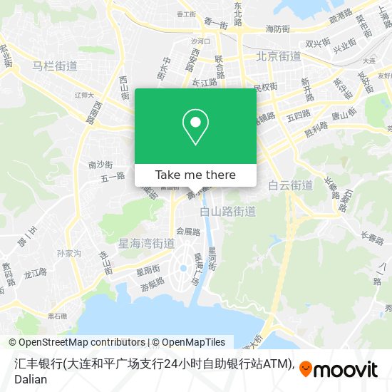 汇丰银行(大连和平广场支行24小时自助银行站ATM) map