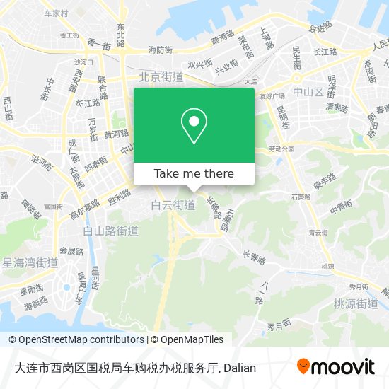 大连市西岗区国税局车购税办税服务厅 map