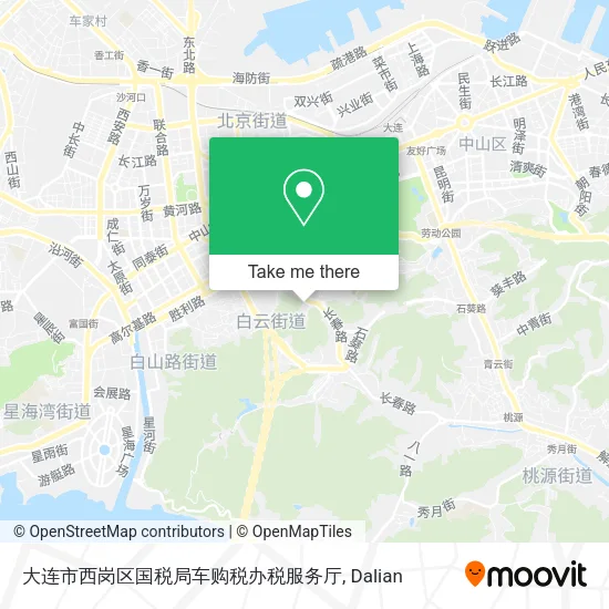 大连市西岗区国税局车购税办税服务厅 map