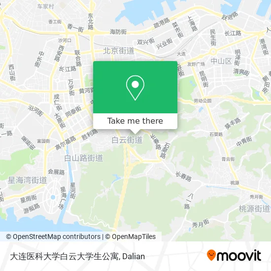 大连医科大学白云大学生公寓 map