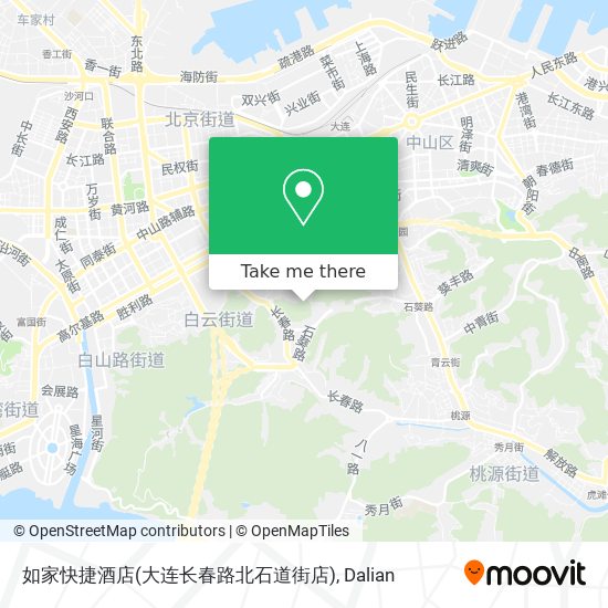如家快捷酒店(大连长春路北石道街店) map