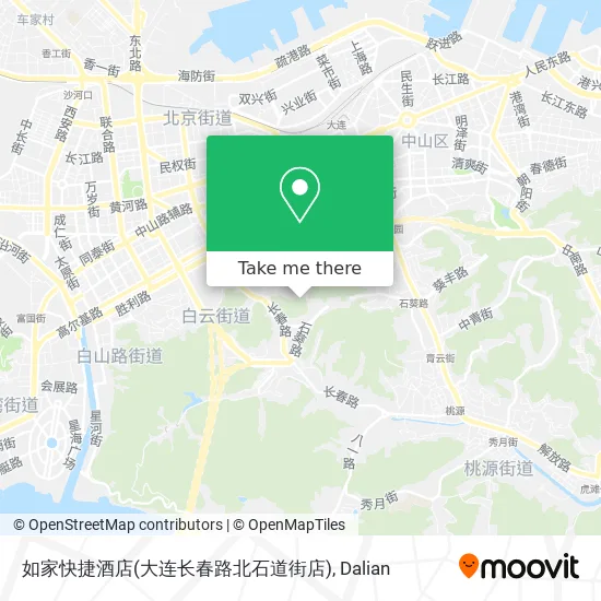 如家快捷酒店(大连长春路北石道街店) map
