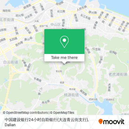 中国建设银行24小时自助银行(大连青云街支行) map