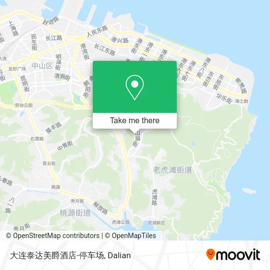 大连泰达美爵酒店-停车场 map