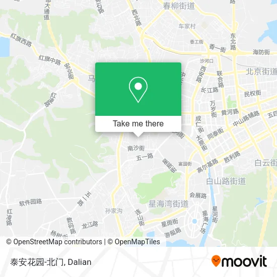 泰安花园-北门 map