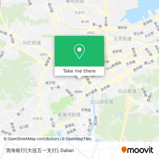 渤海银行(大连五一支行) map