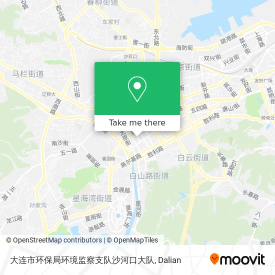大连市环保局环境监察支队沙河口大队 map