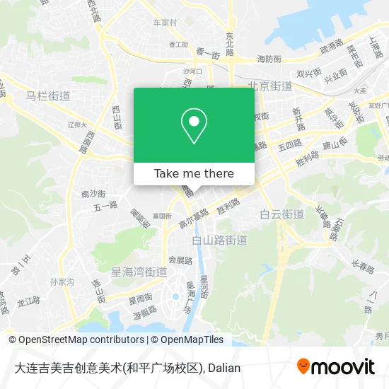 大连吉美吉创意美术(和平广场校区) map